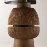 Lampe_Chios Cedar et Metal_détail 2