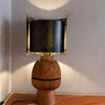 Lampe_Chios Cedar et Metal_in situ